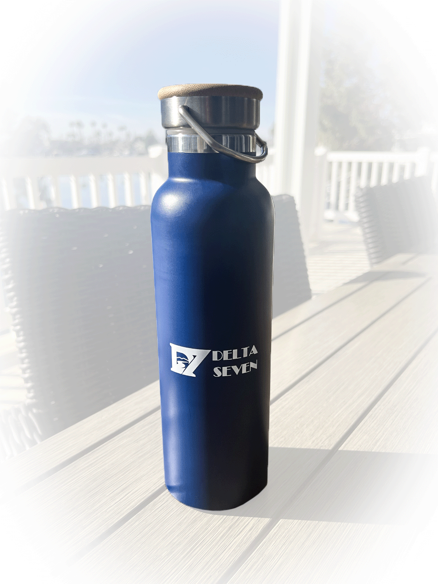 Vacuum Stainless Bottle with Wood Lid